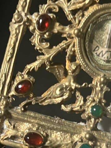 Reliekhouder - Legering - 1800-1850 - Sainte Épine D.N.J.C, Antiek en Kunst