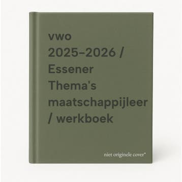 vwo 2025-2026 / Essener Themas maatschappijleer / werkboek, Boeken, Schoolboeken, Verzenden, Gelezen