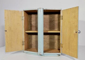 Kabinet - Vintage ontwerp, container die geopend kan worden,