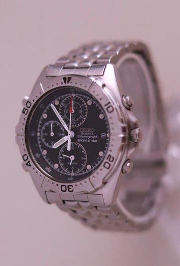 Seiko - Montre de plongée Seiko Sports 150 chronographe, Bijoux, Sacs & Beauté