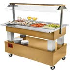 Gekoeld Buffet | GOURMET LINE | Hout/RVS | 4x 1/1 GN |, Zakelijke goederen, Horeca | Keukenapparatuur, Verzenden, Nieuw in verpakking