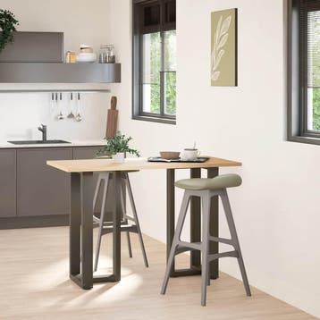 vidaXL Bartafelpoten 2 st T-vormig 40x35x(90-91) cm staal, Huis en Inrichting, Verzenden, Nieuw