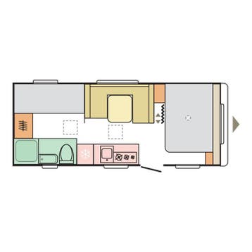 ADRIA Aviva 563 PT - NIEUW - ACTIEPRIJS - AIRCO, Rondzit, Dwarsbed, Adria, Voortentlamp