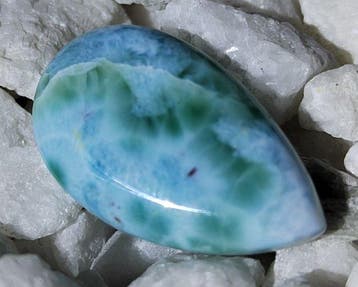 Cabujón Larimar van hoge kwaliteit – AAA – ruw- 5.3 g
