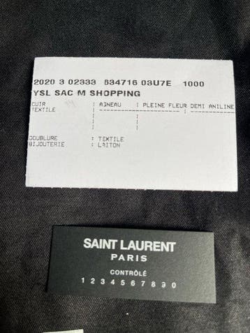Saint Laurent - Sac M Shopping - Sac à bandoulière, Nieuw