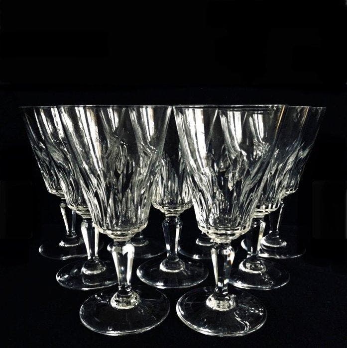 Baccarat, Cristal taillee , - Wijnglas (6) - Kristal, Antiek en Kunst, Antiek | Meubels | Tafels