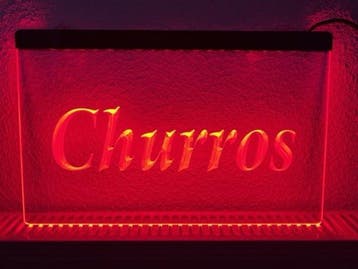 Churros churro neon bord lamp LED verlichting reclame lichtb, Verzenden