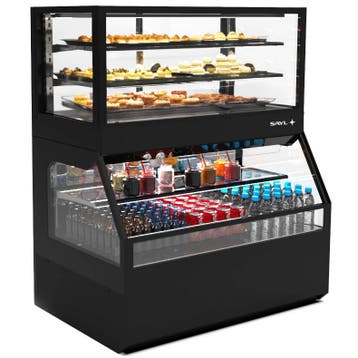 Wandmeubel (Gekoeld + Neutraal) | INTEGRA COMBI | Zwart |, Verzenden, Nieuw in verpakking