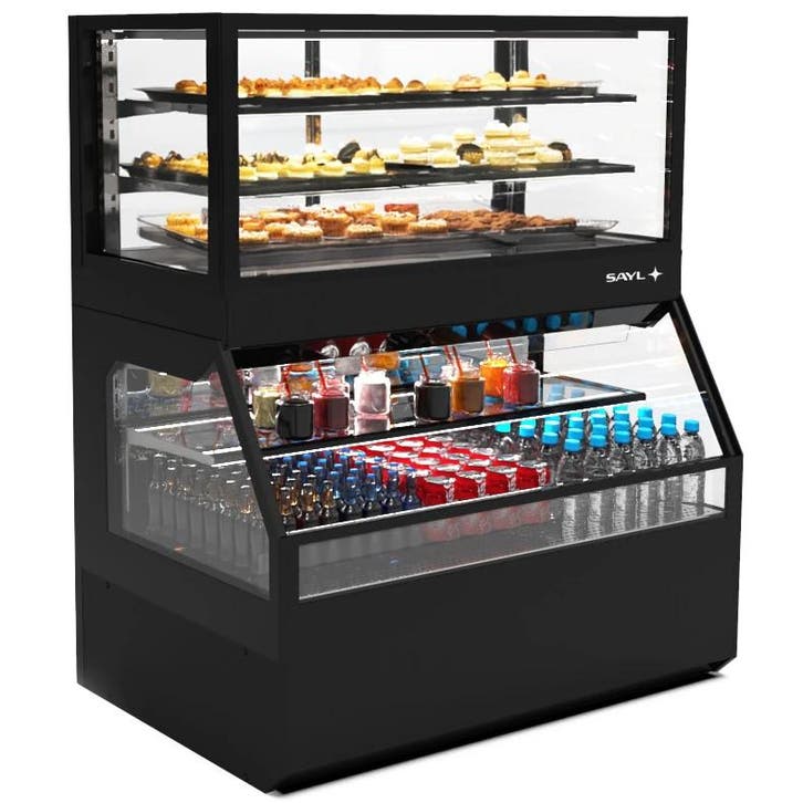 Wandmeubel (Gekoeld + Neutraal) | INTEGRA COMBI | Zwart |, Zakelijke goederen, Horeca | Keukenapparatuur, Nieuw in verpakking