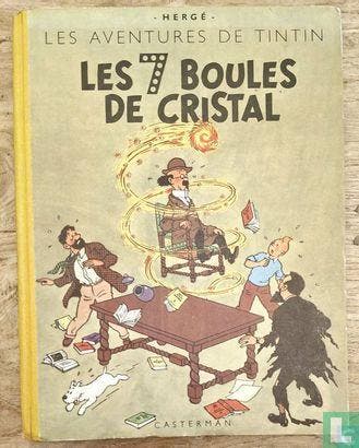 Kuifje - Les 7 boules de cristal - 1948, Eén stripboek, Verzenden, Gelezen, Remi, Georges.