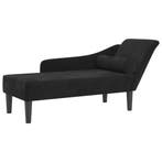 Chaise Longue Zwart Fluweel | OP = OP | Stijlvolle Zetel Nu!, Huis en Inrichting, Verzenden, Nieuw