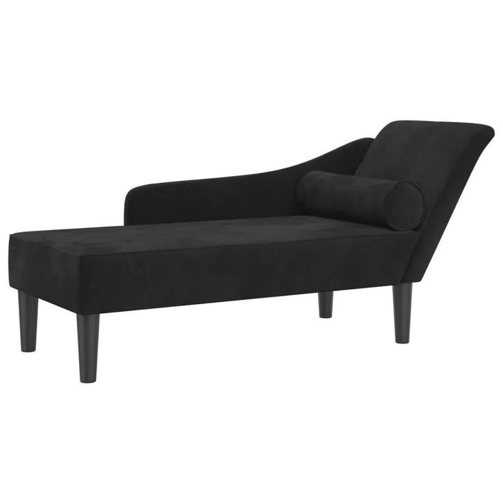 Chaise Longue Zwart Fluweel | OP = OP | Stijlvolle Zetel Nu!, Maison & Meubles, Canapés | Salons, Envoi