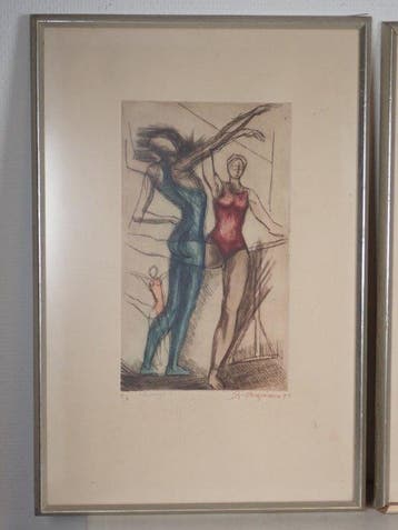 Raúl Anguiano (1915-2006) - Figuras de Ballet / Ensayo