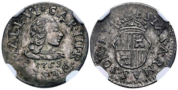 Espagne. Charles III. Historical Medal Medalla de, Timbres & Monnaies, Monnaies | Europe | Monnaies non-euro