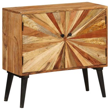 vidaXL Dressoir 85x30x75 cm massief mangohout, Huis en Inrichting, Verzenden, Nieuw