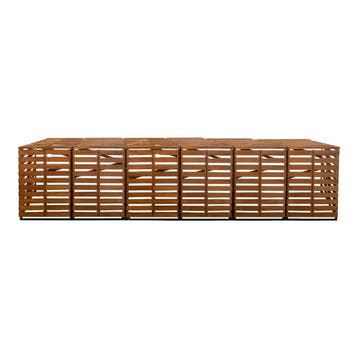 Lendo Online Kliko Ombouw Zesvoudig 431x80x118 cm Bruin Hout, Verzenden, Nieuw