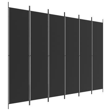 Kamerscherm 6 panelen zwart - Ideaal voor studenten! Cree..., Verzenden, Zo goed als nieuw