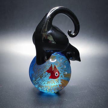 Tagliapietra - sculptuur, Acquario in vetro di Murano e oro