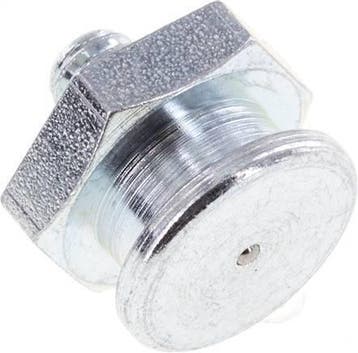 Graisseur plat à tête 16mm Acier M6x1 DIN 3404 [5 Pièces]., Verzenden