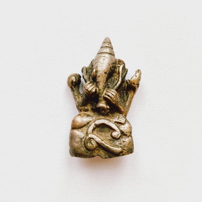 Oud-Indochinese Gemengd metaal XS Zittende, Antiquités & Art, Antiquités | Autres Antiquités