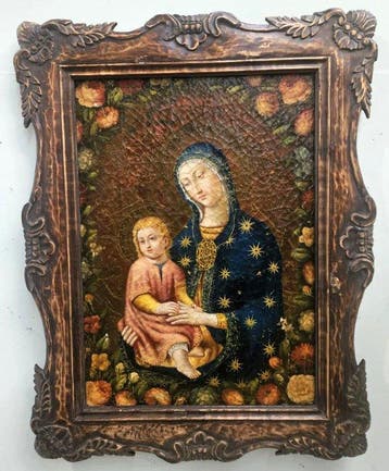 Scuola Europea - Madonna con bambino - 72 x 92 cm