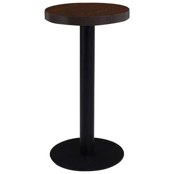 vidaXL Bistrotafel 40 cm MDF donkerbruin, Verzenden, Nieuw