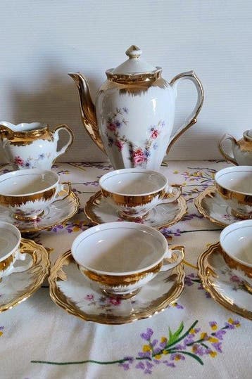 Bavaria Fash - Koffieservies (15) - Porselein - Koffiesetje, Antiek en Kunst