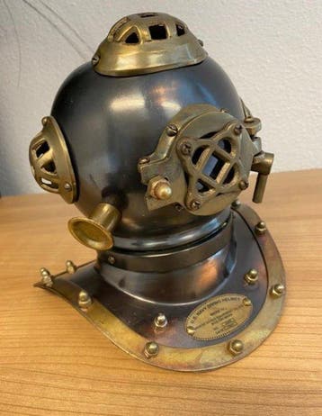 Duikhelm - Staal, Koper, Messing - Duikhelm - MINI