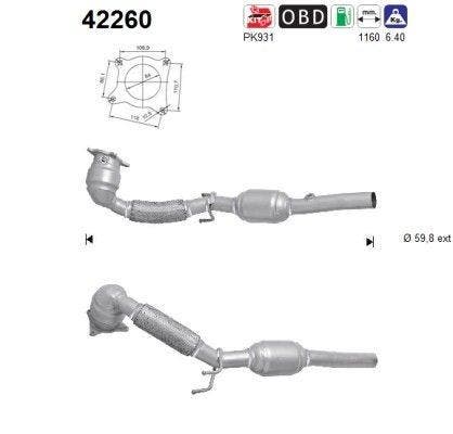 Katalysator Audi A3 / Seat Altea, Leon, Toledo/ Volkswagen, Auto-onderdelen, Uitlaatsystemen, Verzenden