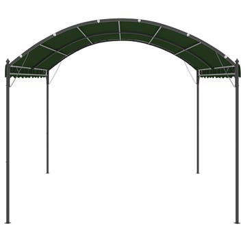 vidaXL Prieel 4 x 3 x 2,6 m Groen Polyester en Staal, Tuin en Terras, Verzenden, Nieuw