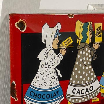 Suchard - Emaille plaat - 30x20cm - Gemaakt van een dikke