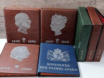 Nederland. Accessoires Accessoires 7 munten albums (Zonder, Postzegels en Munten