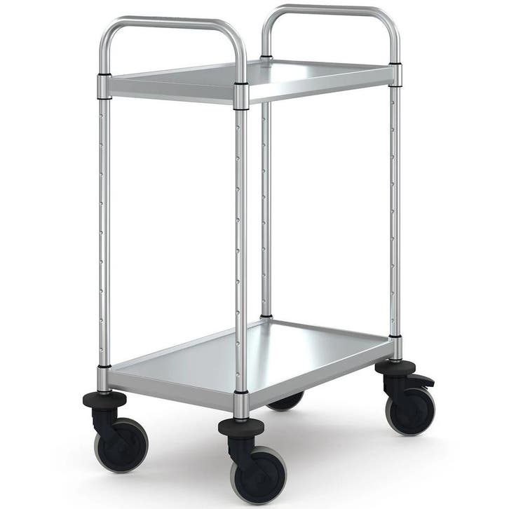 Serveerwagen | VARIOCART | RVS | 2 Niveaus (EN600x400) |, Zakelijke goederen, Horeca | Keukenapparatuur, Nieuw in verpakking, Verzenden