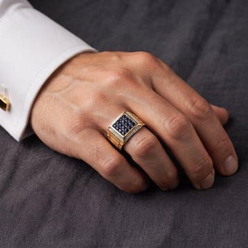 Sans prix de réserve - Bague Plaqué or 18 carats, Argent, Bijoux, Sacs & Beauté, Bagues