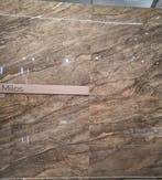 Milos Brown / Bruin Hoogglans Marmerlook 60x120 Vloertegel /, Doe-het-zelf en Bouw, Tegels, Ophalen of Verzenden, Nieuw