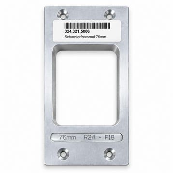 HMB Aluminium Scharnierfreesmal 76 mm R24 F18, Doe-het-zelf en Bouw, Verzenden, Nieuw