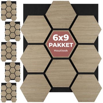 Akoestische panelen Sonic Shield houtlook - donker eiken, Verzenden