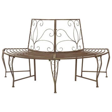 vidaXL Boom Bank 4-Aantal zitplaatsen 160 x 80 x 89 cm Staal, Verzenden, Nieuw