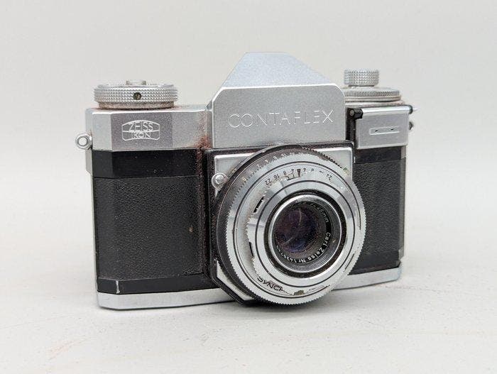 Zeiss Ikon Contaflex - mit Etui Single lens reflex camera, Audio, Tv en Foto, Fotocamera's Analoog