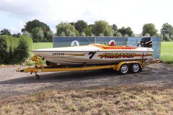 Veiling: Speedboot Bernico 21 Firestorm Benzine 300pk Met Tr, Ophalen, Nieuw