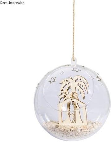 Houten Steekdelen Kribbe 4,5 cm pakje voor 2 bollen, Nieuw