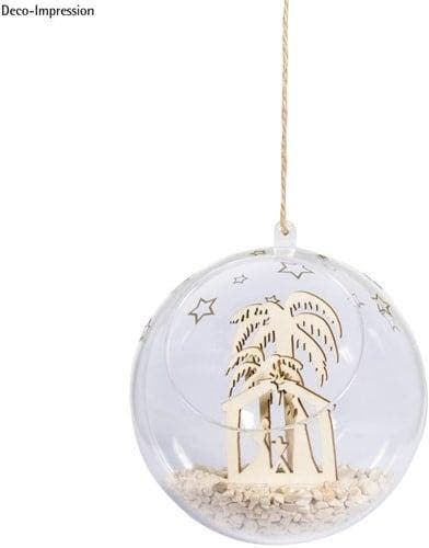 Houten Steekdelen Kribbe 4,5 cm pakje voor 2 bollen, Hobby en Vrije tijd, Knutselen, Nieuw