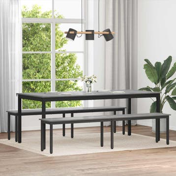 vidaXL Bank Grijs Sonoma 200 x 35 x 45 cm Bewerkt hout, Verzenden