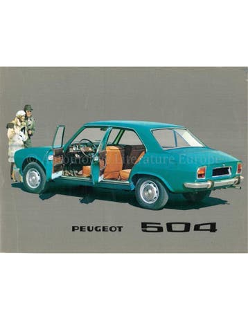 1969 PEUGEOT 504 BROCHURE NEDERLANDS