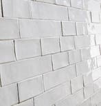 Handmade Wit Hoogglans Wandtegel / Metro tegel / 7,5 x 30 /, Doe-het-zelf en Bouw, Tegels, Ophalen of Verzenden, Nieuw