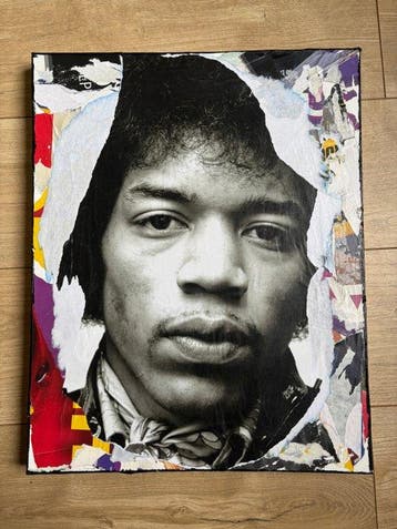 TOM THE ARCHITECT - Hendrix - ORIGINAL CANVAS - Signed + COA