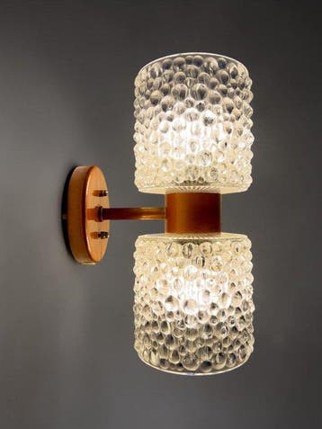 Raak Amsterdam - J.W. Bosman - Wandlamp (3) - Set uit de