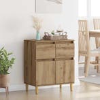vidaXL Dressoir met lade Artisan Eiken 60 x 35 x 70 cm, Huis en Inrichting, Kasten | Dressoirs, Verzenden, Nieuw