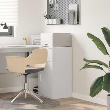 vidaXL Dressoir met lade Wit 38 x 34 x 75 cm, Verzenden, Nieuw