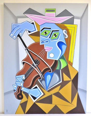 Vincenzo Amicone (1969) - La violinista, Antiek en Kunst
